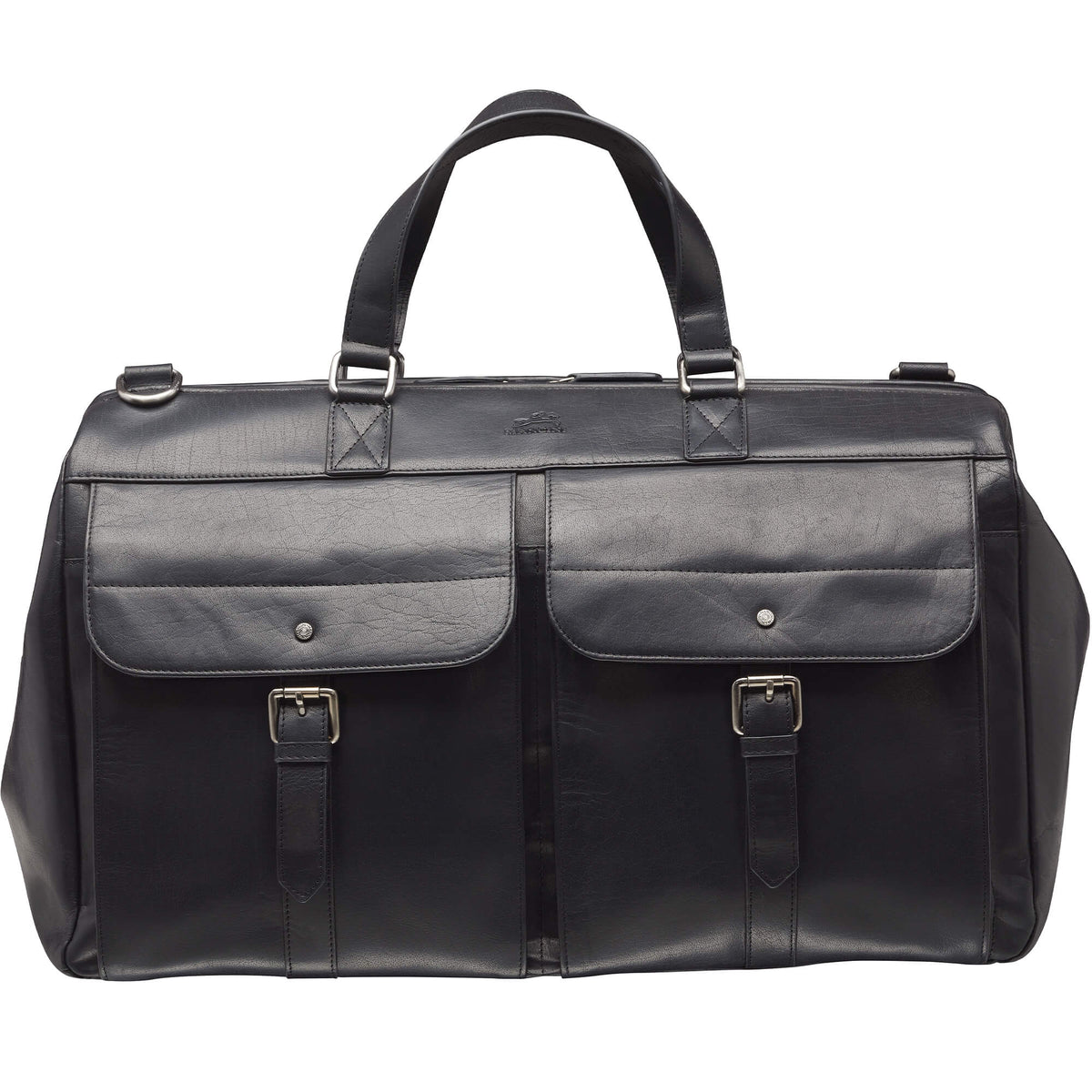 Mancini Duffles Black Mancini Buffalo Dowel Rod Duffle Bag for Carry-On Travel