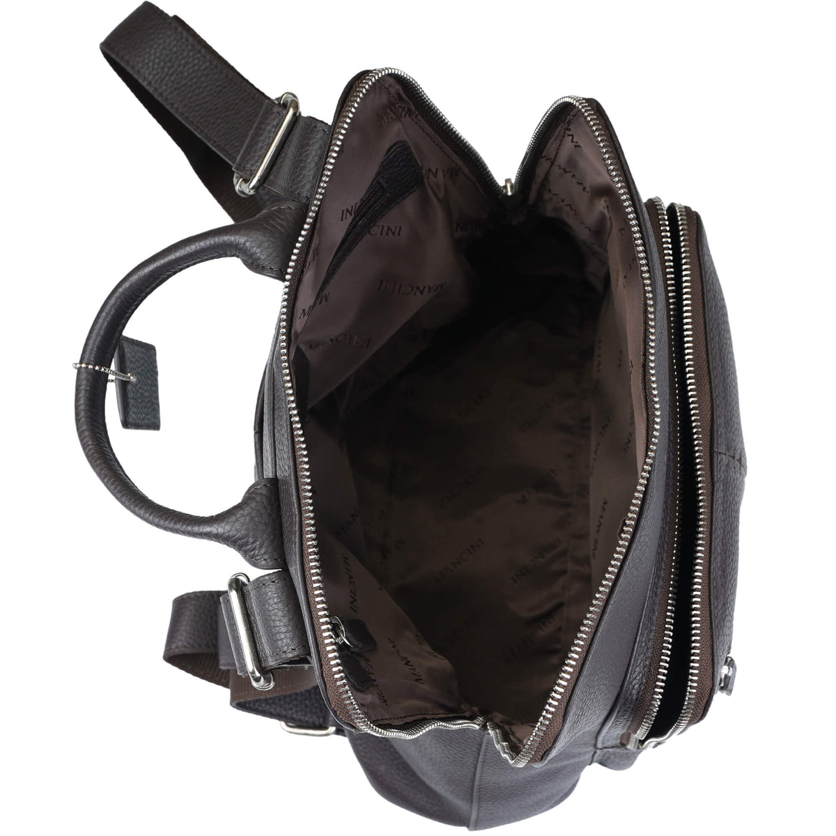 Mancini Handbags Mancini Pebbled Brigette Leather Backpack