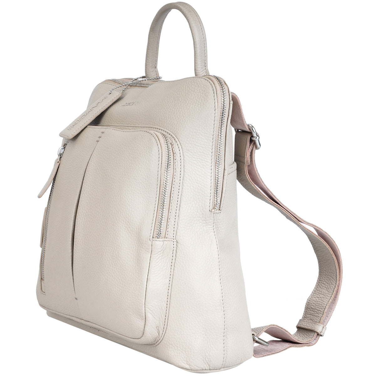 Mancini Handbags Mancini Pebbled Brigette Leather Backpack