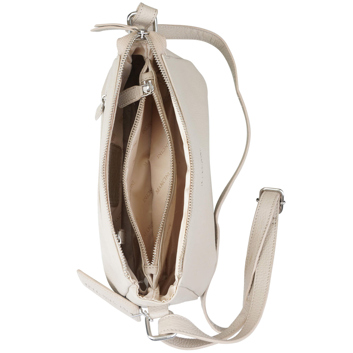 Mancini Handbags Mancini Pebbled Charlize Leather Crossbody Bag