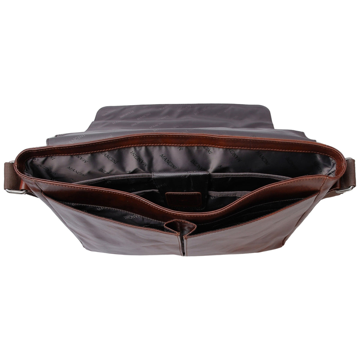 Mancini Messenger Bags Mancini Pelle D’oro 15” Laptop / Tablet Messenger Bag