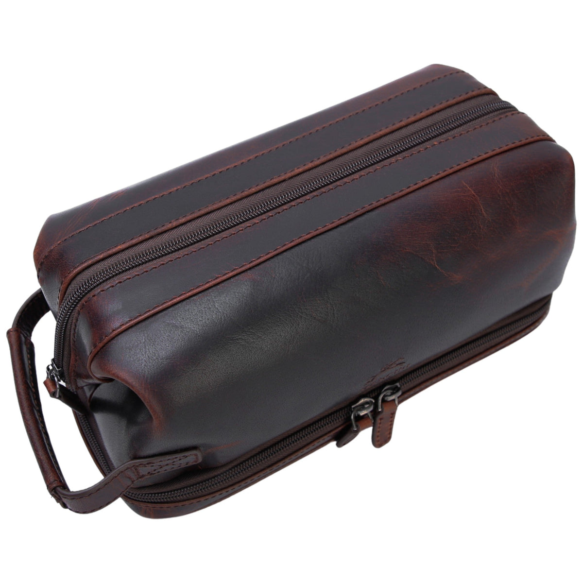 Mancini Travel Accessories Mancini Classic Toiletry Kit with Zippered Organizer