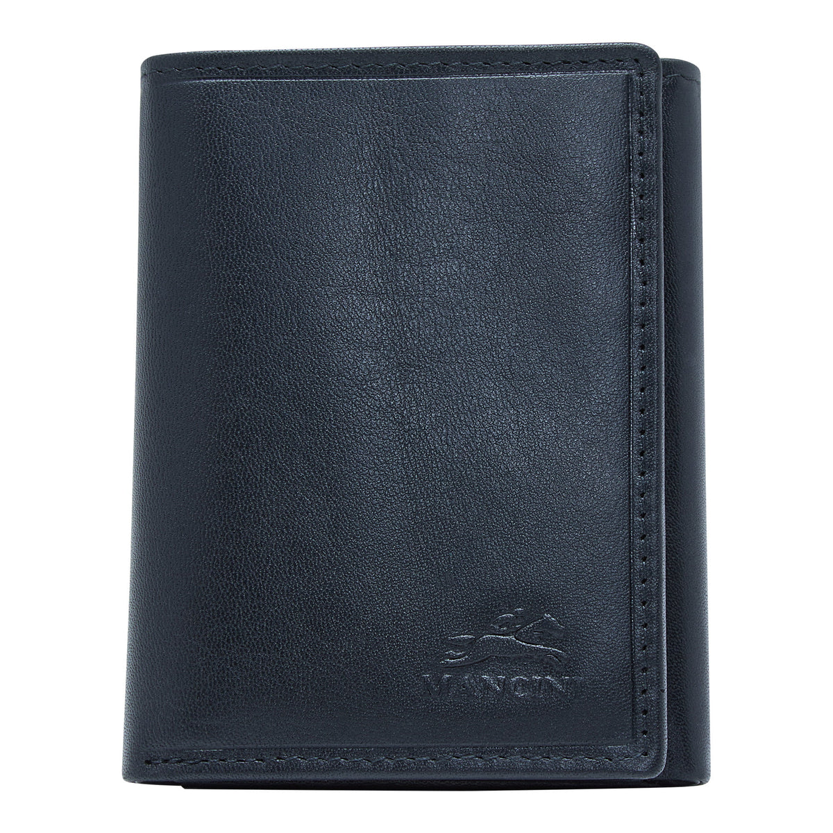 Mancini Wallets Black Mancini BOULDER Men's RFID Secure Trifold Wallet