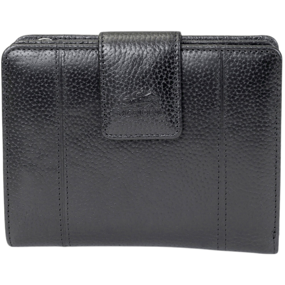 Mancini Wallets Black Mancini Fifth Avenue RFID Secure Medium Clutch Wallet