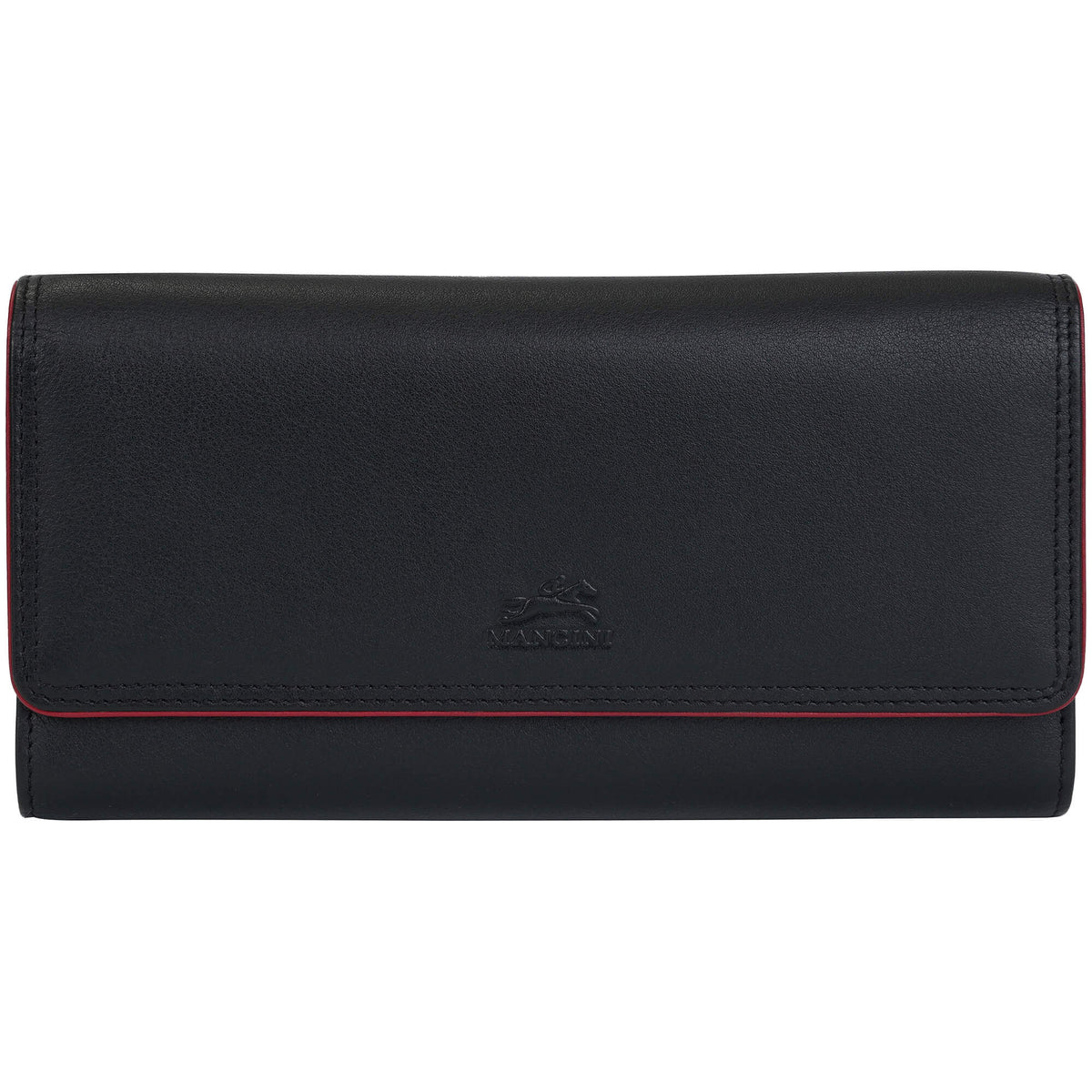 Mancini Wallets Black Mancini Sonoma Women’s Quad fold Wallet with Enhanced RFID Protection