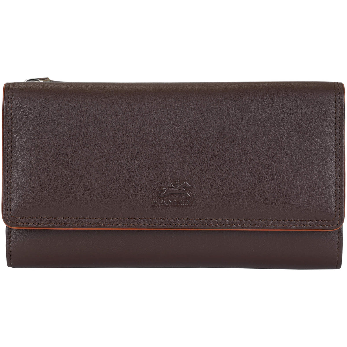 Mancini Wallets Brown Mancini Sonoma Women’s Medium Clutch Wallet with Enhanced RFID Protection