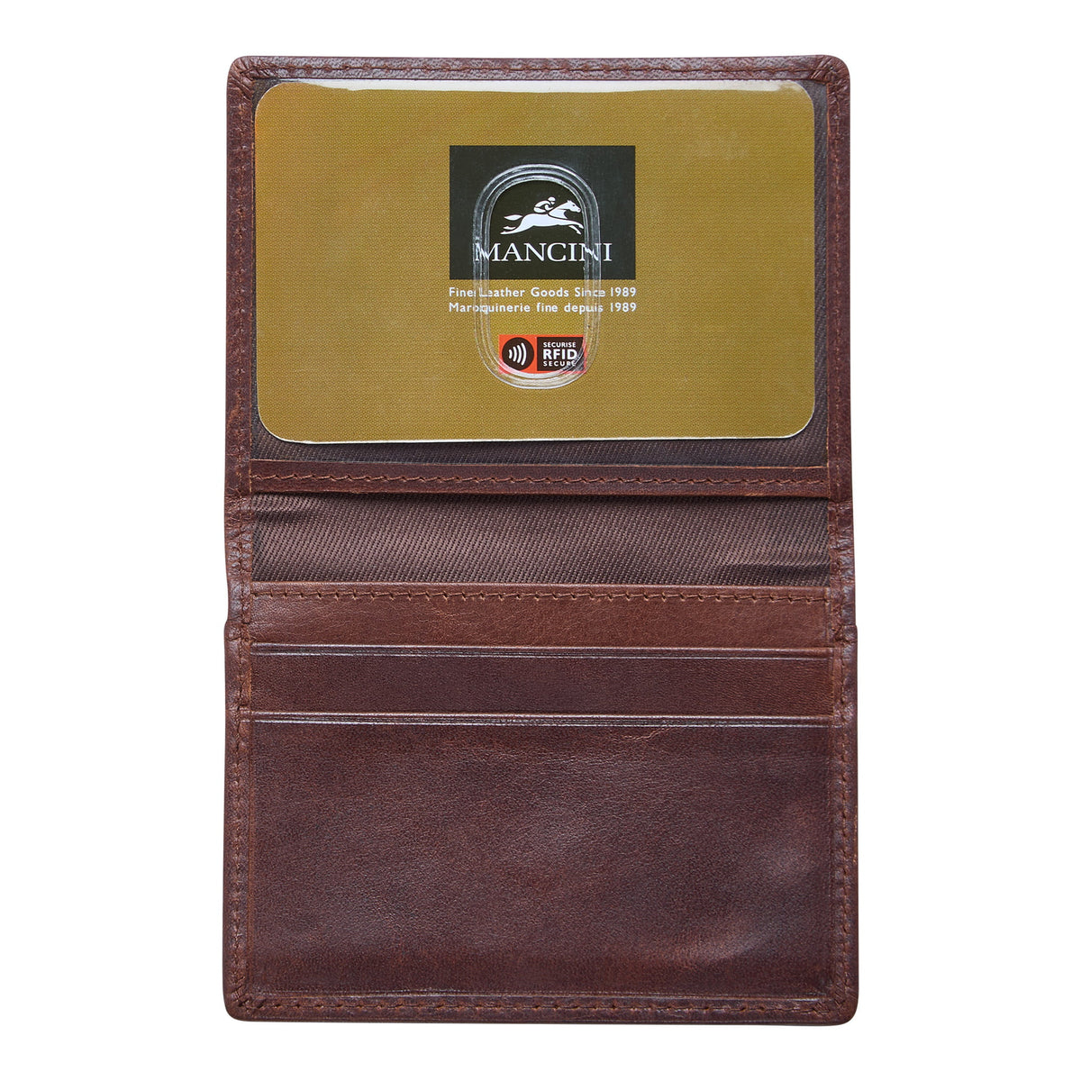 Mancini Wallets Mancini BOULDER Men's RFID Secure Billfold with Removable Passcase