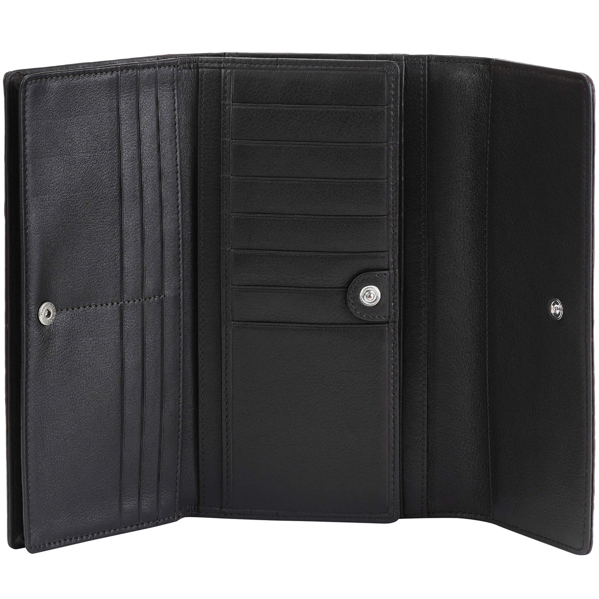 Mancini Wallets Mancini Croco2 Women’s Quad Fold Wallet with Enhanced RFID Security