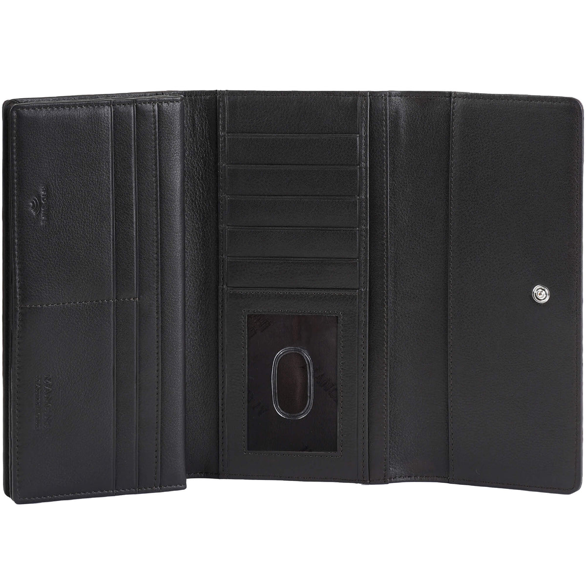 Mancini Wallets Mancini Croco2 Women’s Quad Fold Wallet with Enhanced RFID Security