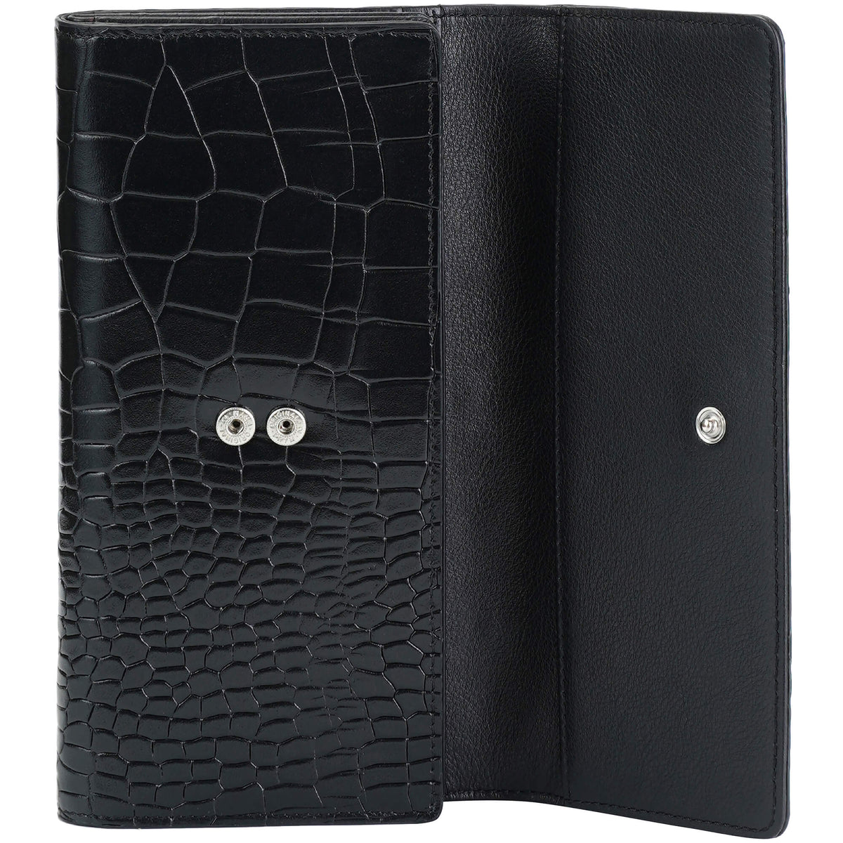 Mancini Wallets Mancini Croco2 Women’s Quad Fold Wallet with Enhanced RFID Security