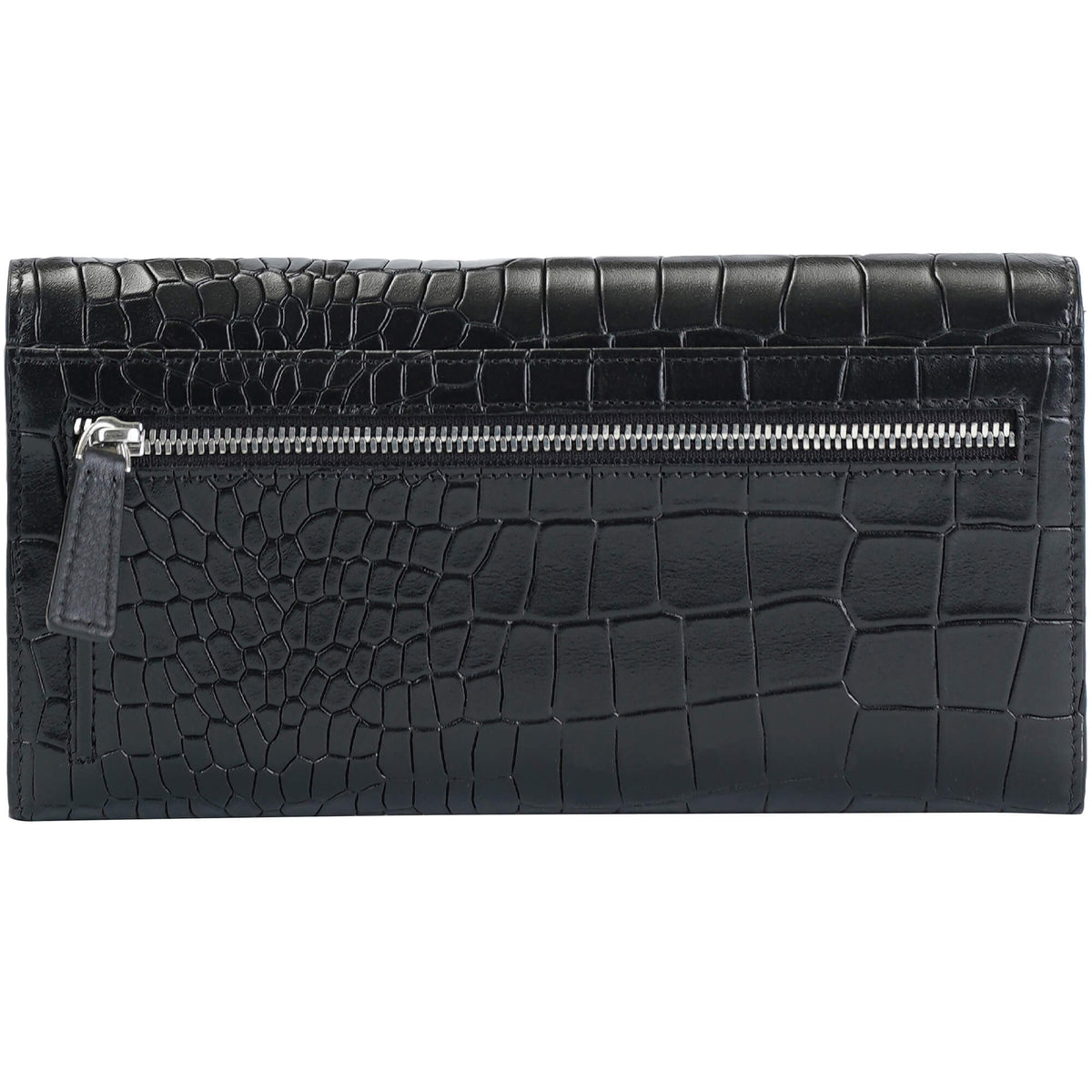 Mancini Wallets Mancini Croco2 Women’s Quad Fold Wallet with Enhanced RFID Security