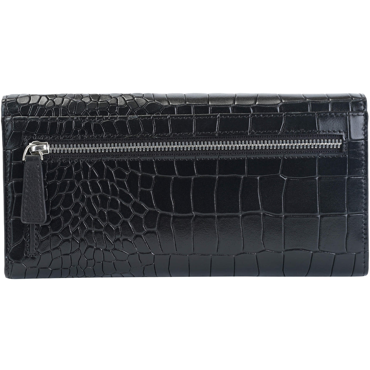 Mancini Wallets Mancini Croco2 Women’s Trifold Wallet with Enhanced RFID Security