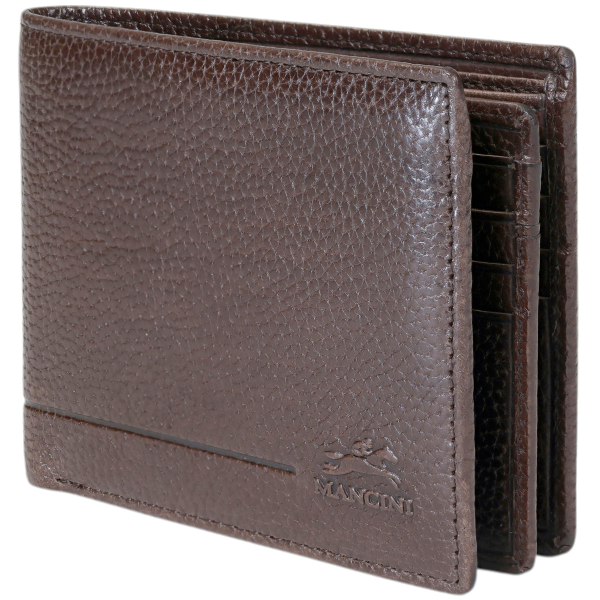 Mancini Wallets Mancini Fifth Avenue RFID Secure Center Wing Billfold