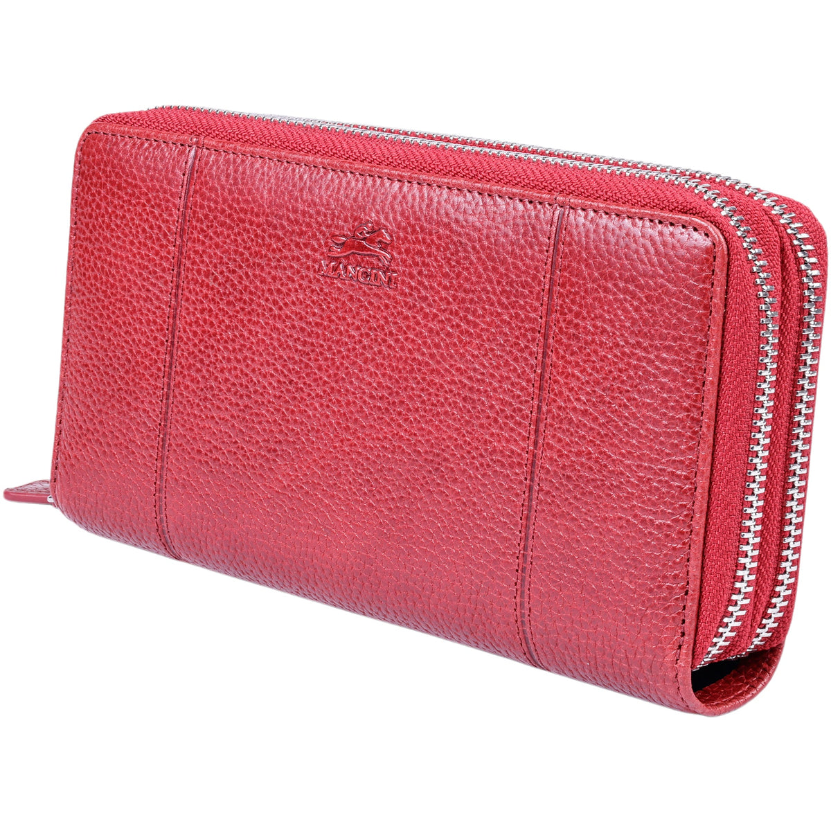 Mancini Wallets Mancini Fifth Avenue RFID Secure Double Zipper Wallet