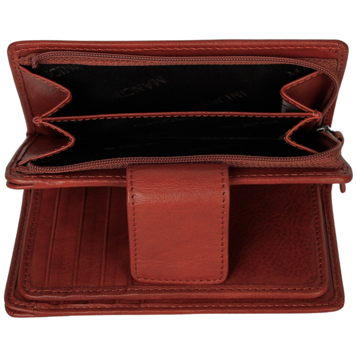 Mancini Wallets Mancini Pelle D’oro RFID Secure Medium Clutch Wallet