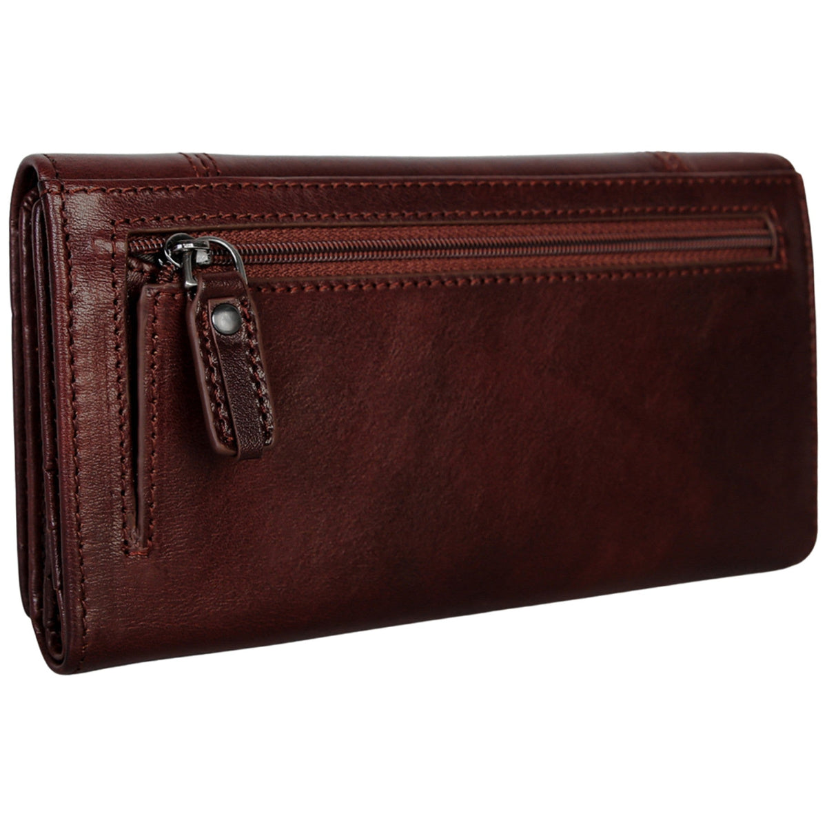 Mancini Wallets Mancini Pelle D’oro RFID Secure Quad Fold Wallet