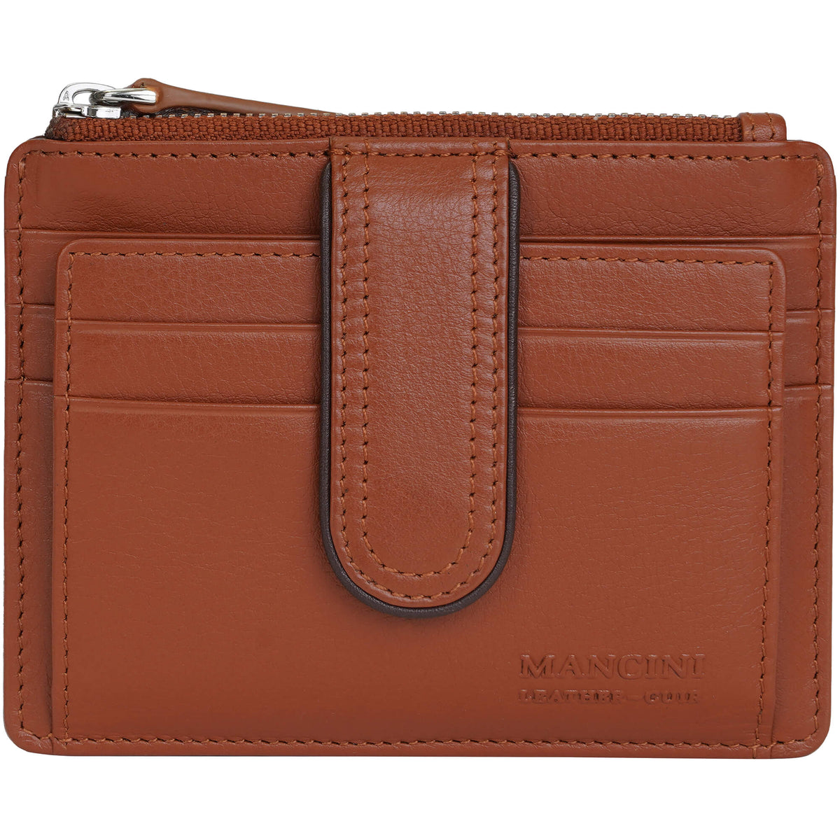 Mancini Wallets Tan Mancini Sonoma Women’s Card Case with Enhanced RFID Protection