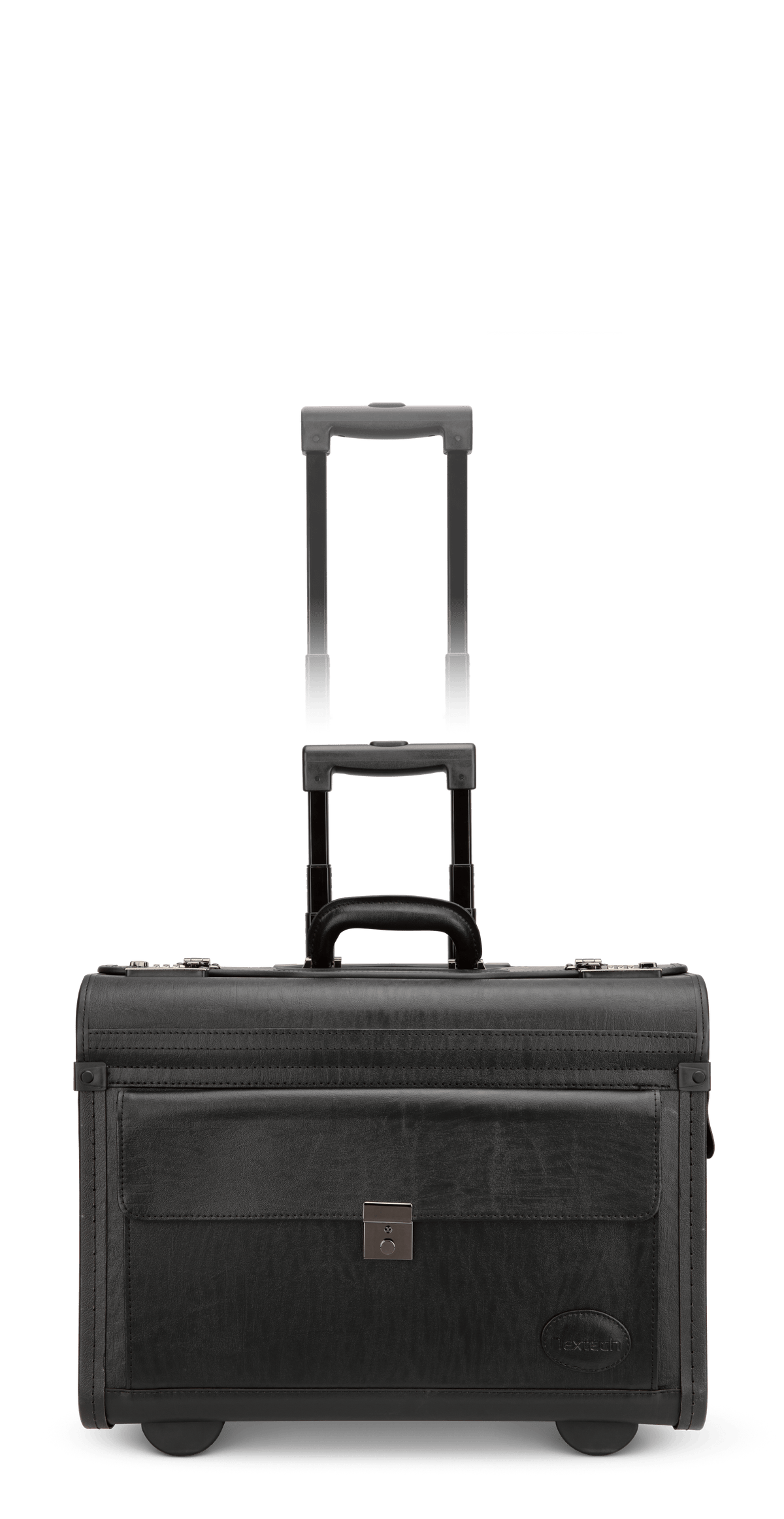 Nextech Briefcases Black Nextech Faux-Leather Rolling Catalog Case