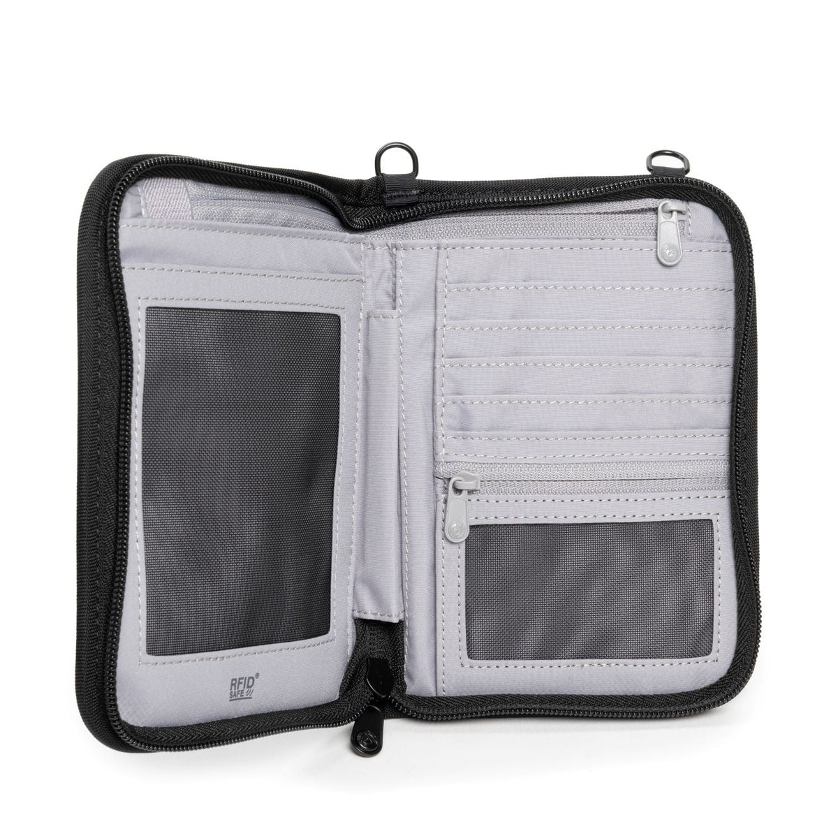 Pacsafe Wallets Black Pacsafe RFIDsafe V150 Anti-theft RFID Blocking Compact Organiser