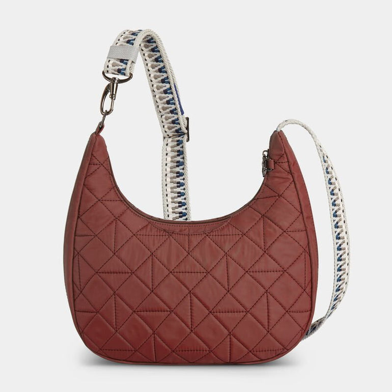 Travelon Cross-Body Bag Geo Paprika Travelon Anti-Theft Boho Slouchy Crossbody - Geo Paprika