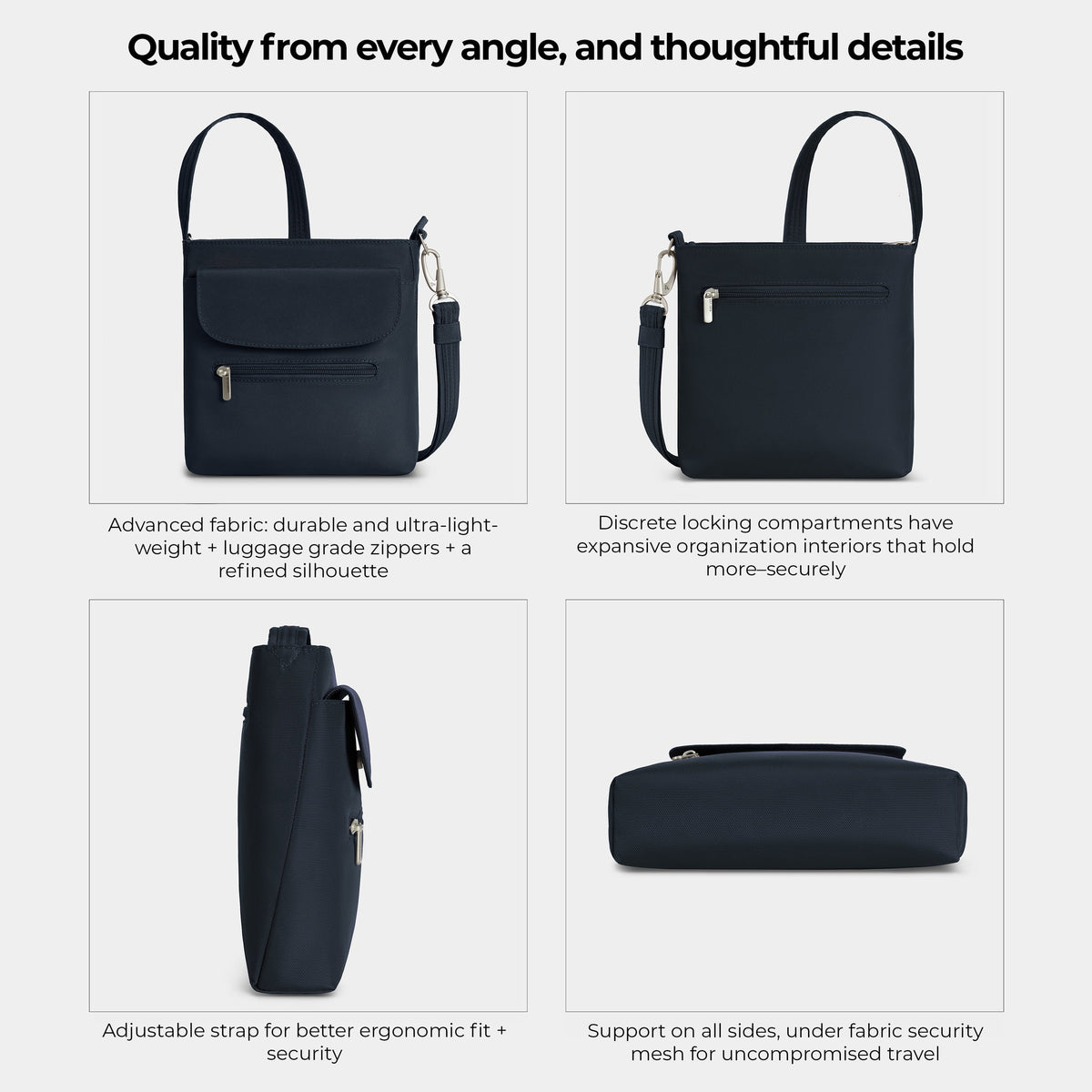 Travelon Cross-Body Bag Travelon Anti-Theft Classic Mini Shoulder Bag