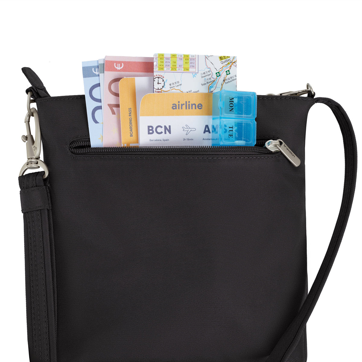 Travelon Cross-Body Bag Travelon Anti-Theft Classic Mini Shoulder Bag