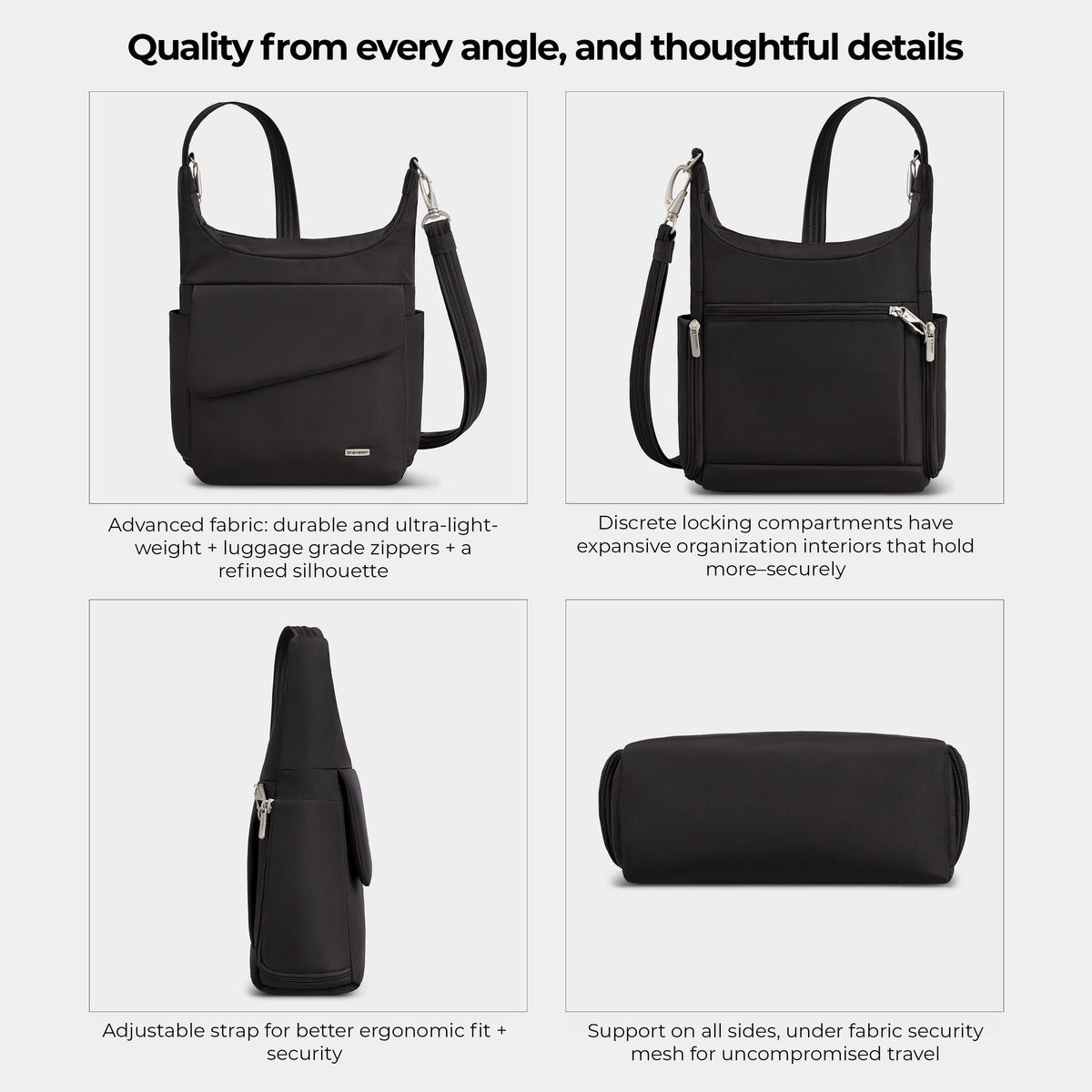 Travelon Messenger Travelon Anti-Theft Classic Messenger Bag (RFID Blocking)