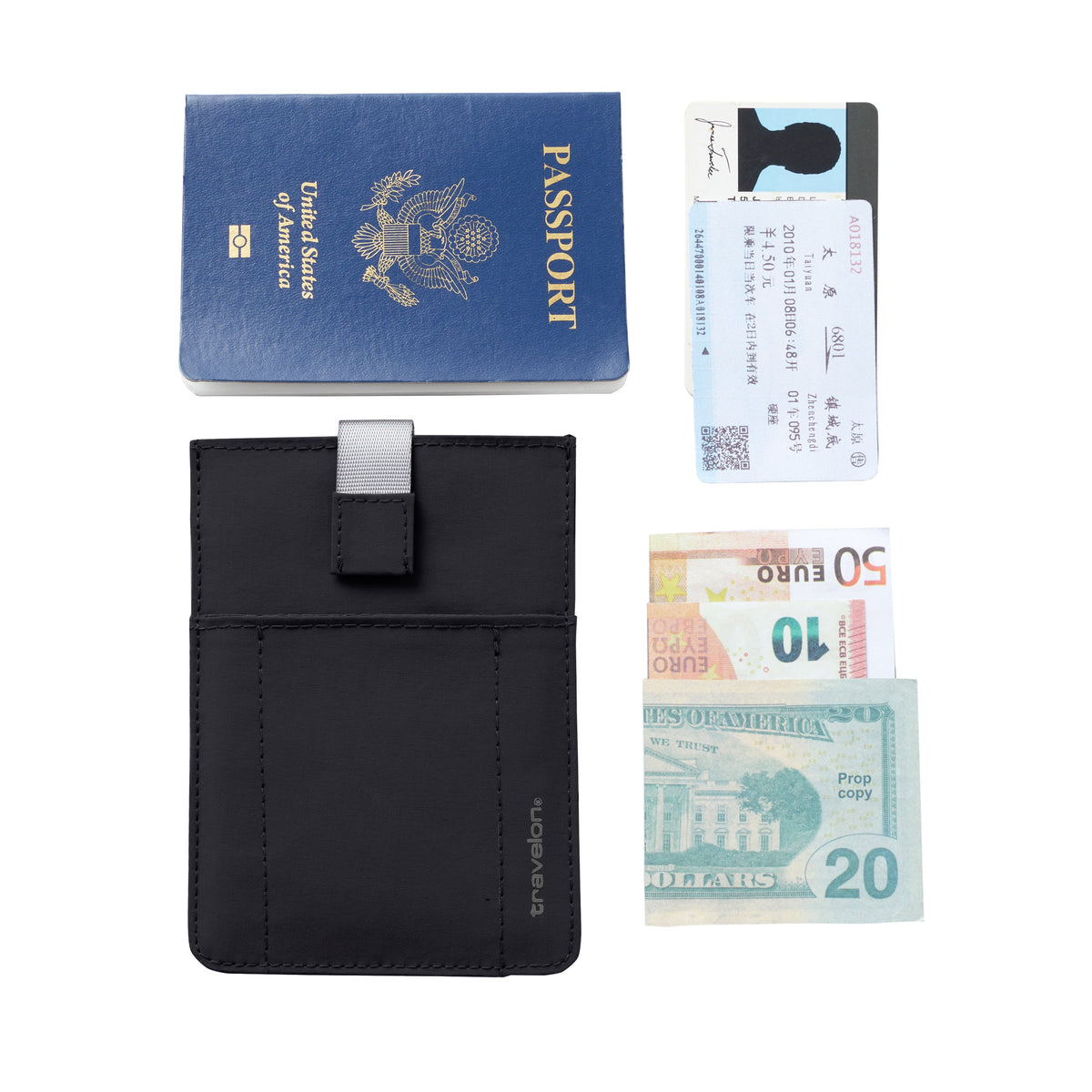 Travelon Passport Case Travelon RFID Blocking Pull-Up Passport Holder