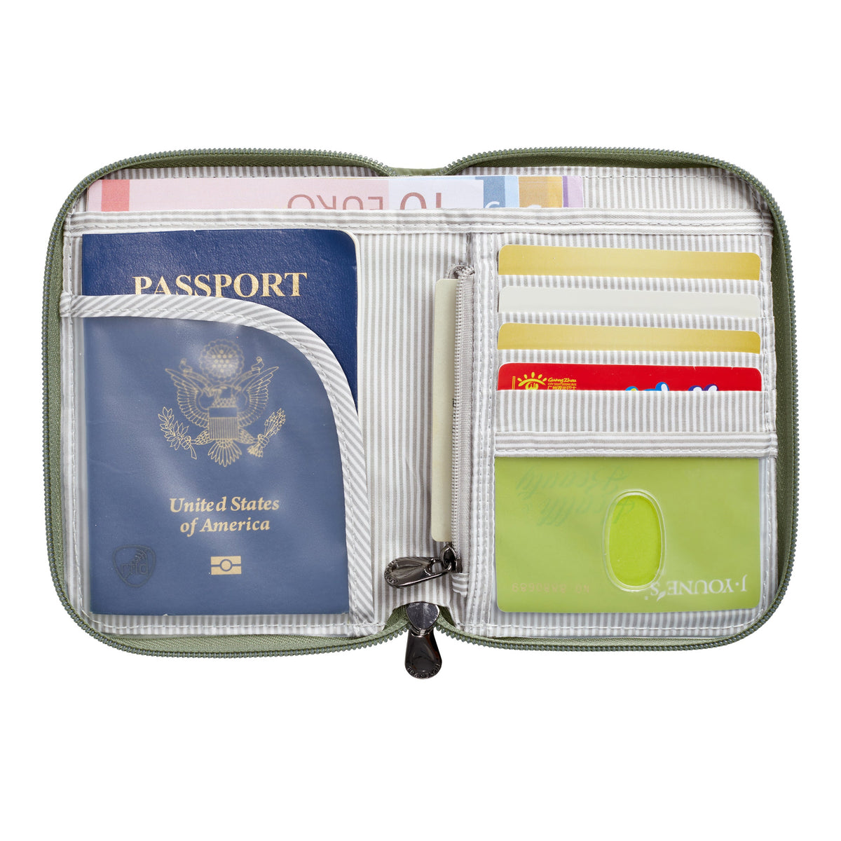 Travelon Wallets Travelon RFID Blocking Passport Zip Wallet