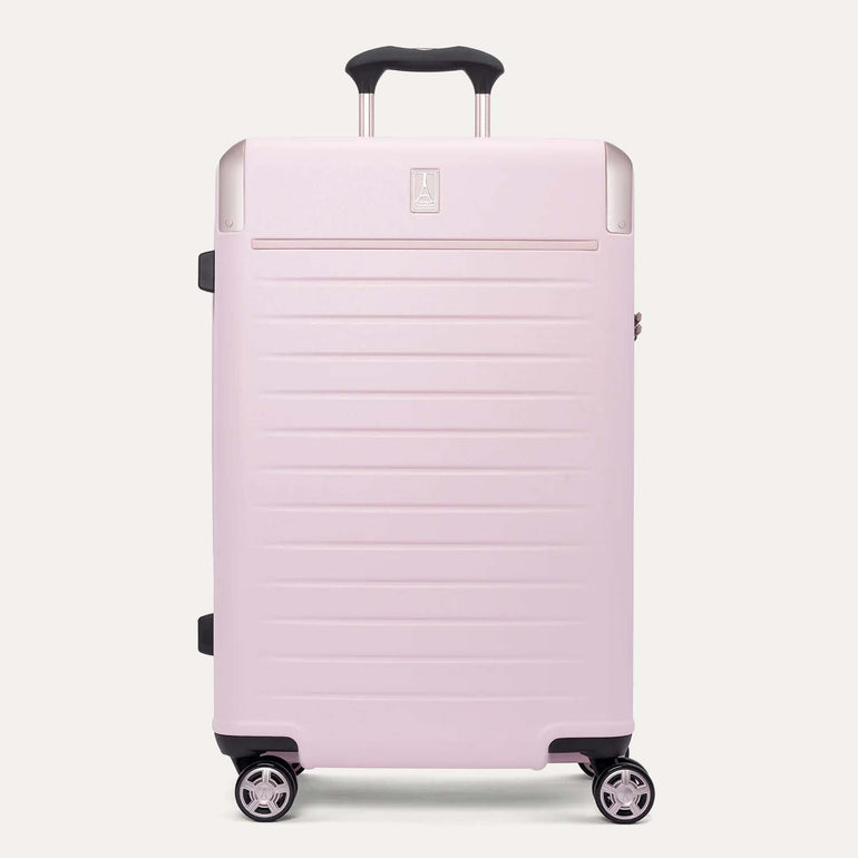 Travelpro Luggage Powder Pink Travelpro Platinum Elite Check-In Hardside Spinner Medium Luggage