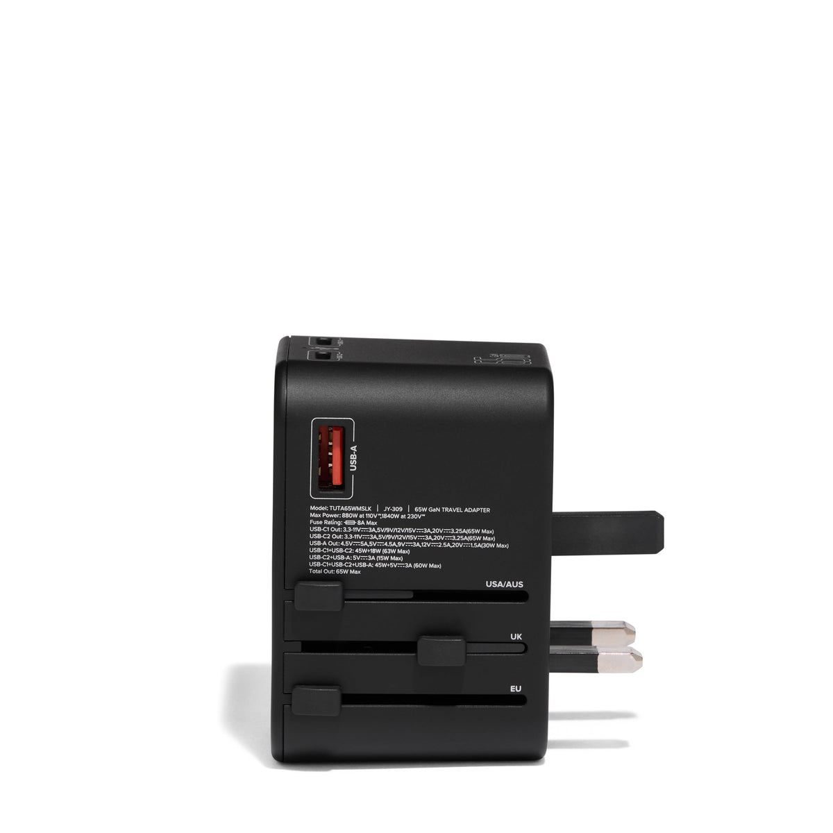 Tumi Adapter Black Tumi 65W Universal Power Adapter