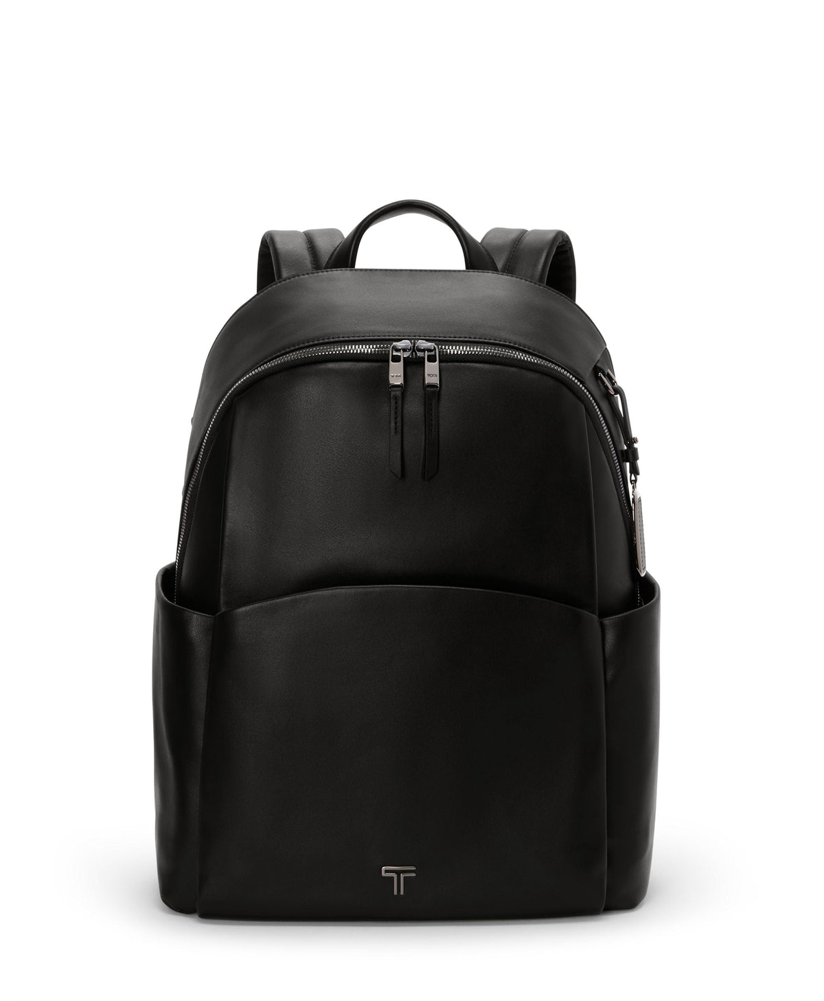 Tumi Backpacks Black/Gunmetal Tumi Voyageur Leather Raina Large Backpack