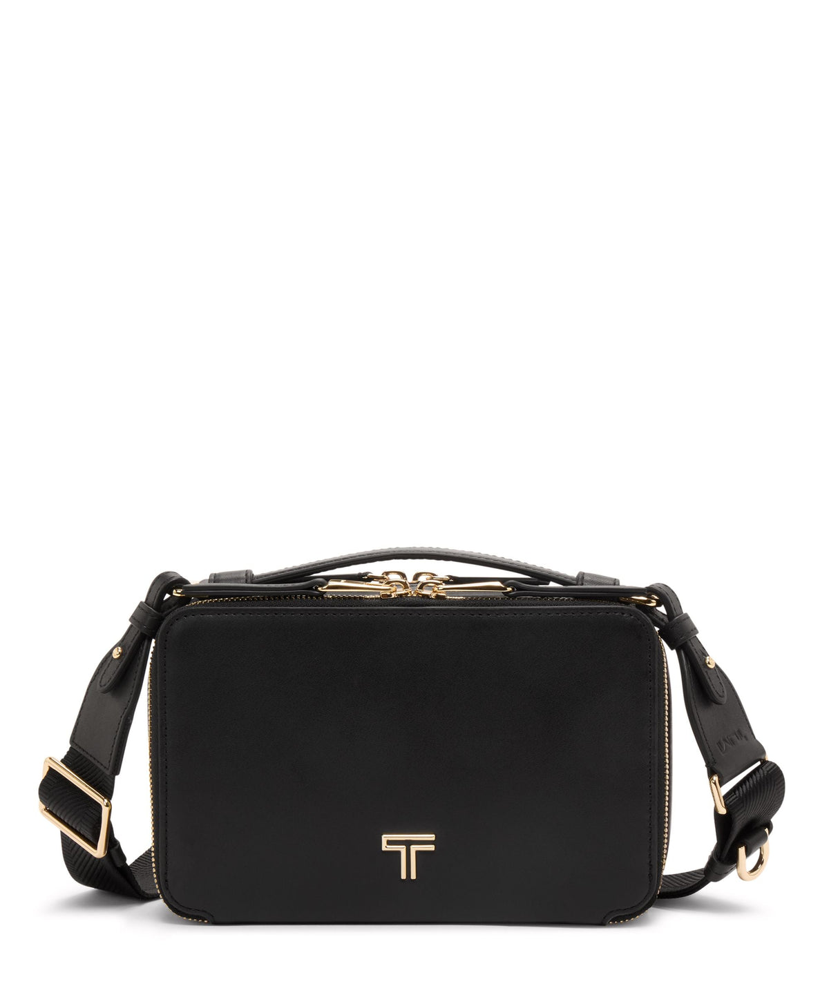 Tumi Cross-Body Bag Black/Light Gold Tumi Voyageur Myla Crossbody