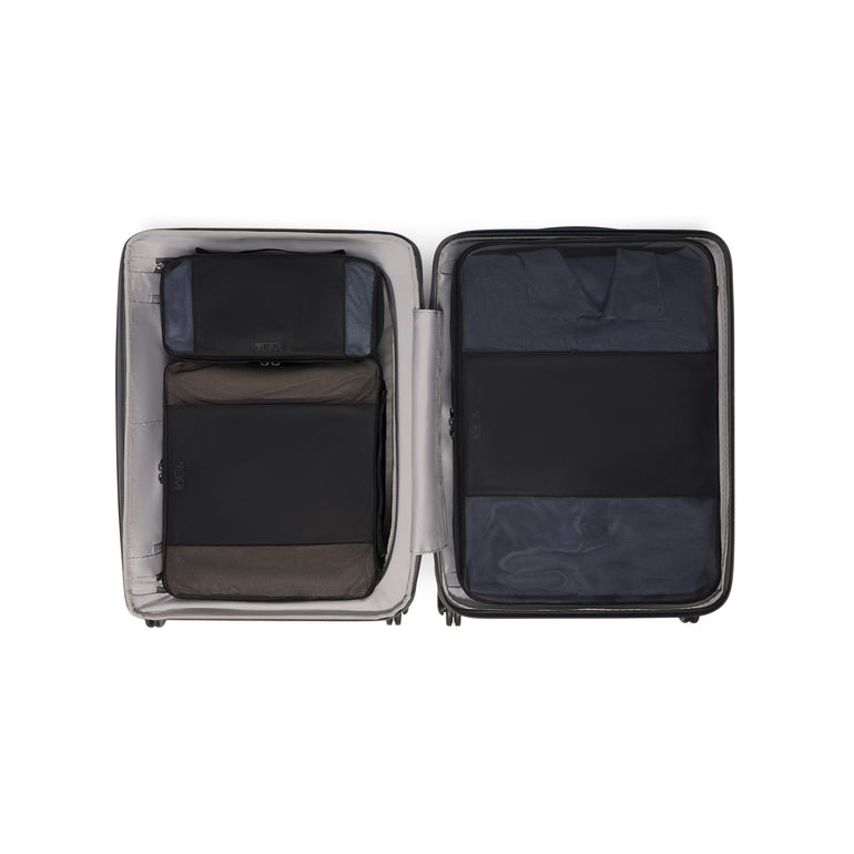 Tumi Luggage Black Textured Tumi Ventra Large Expandable Carry-On Luggage