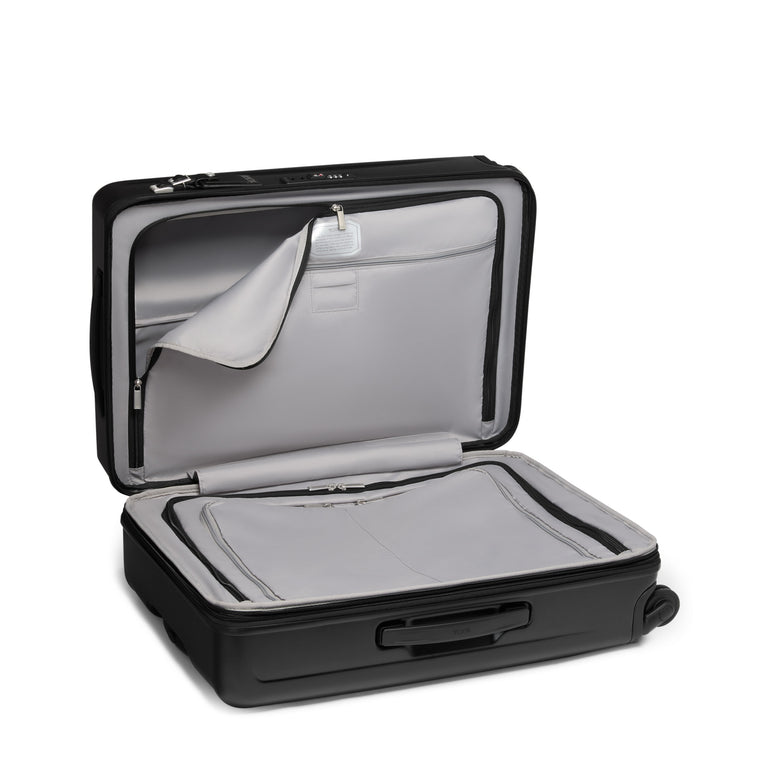 Tumi Luggage Black Textured Tumi Ventra Medium Expandable Checked Luggage