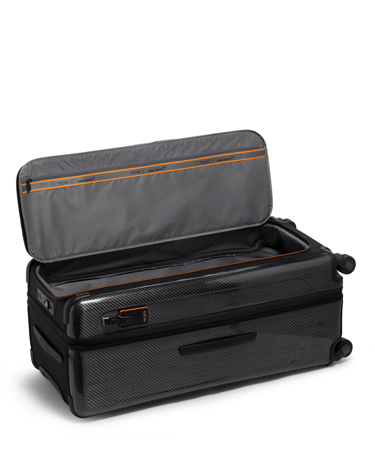 Tumi Luggage Black TUMI I McLaren Aero 4 Wheeled Rolling Trunk Large Luggage