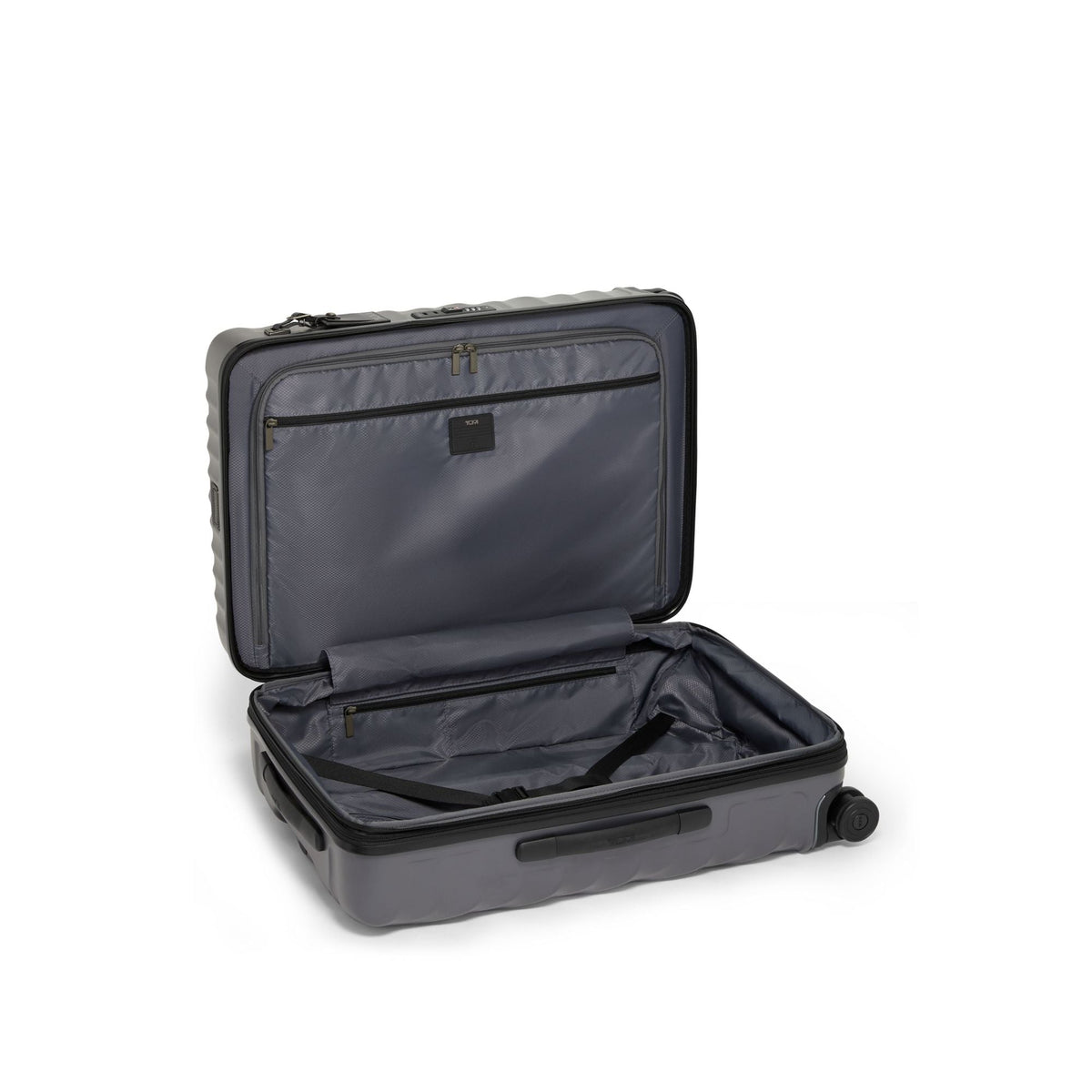 Tumi Luggage Grey Textured Tumi 19 Degree Short Trip Expandable 4 Wheeled Packing Case Medium Luggage - Textured Finish