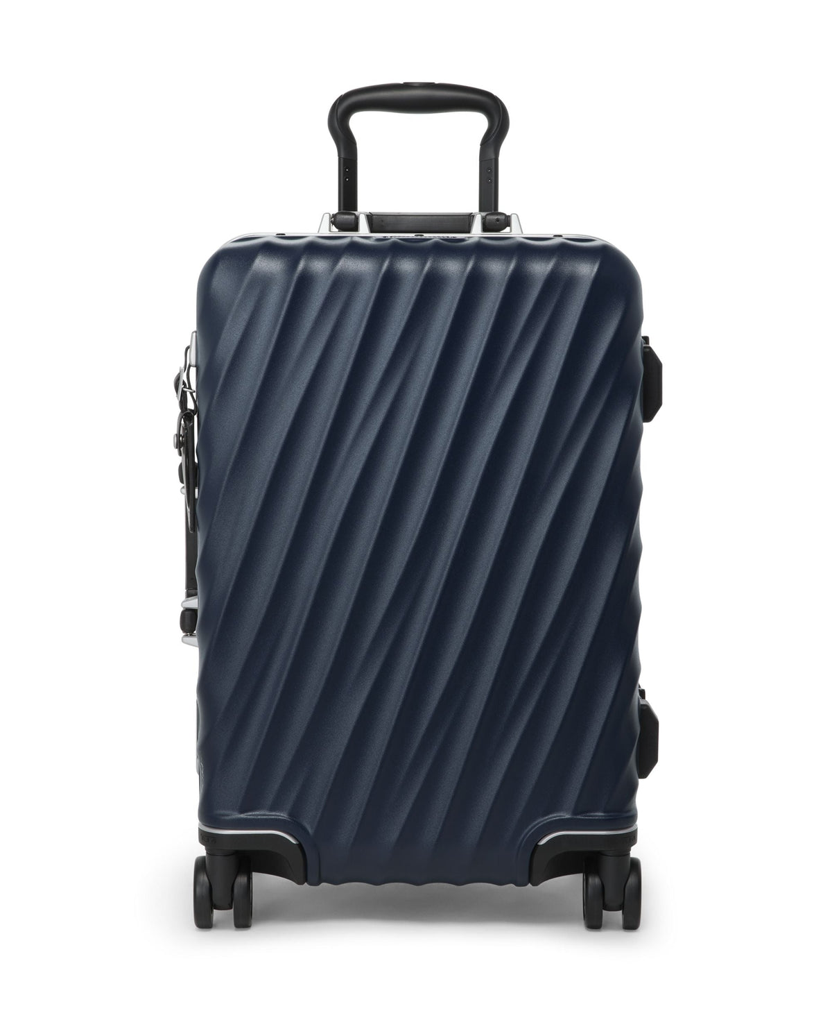 Tumi Luggage Navy Texture Tumi 19 Degree Frame International 4 Wheeled Carry-On Luggage