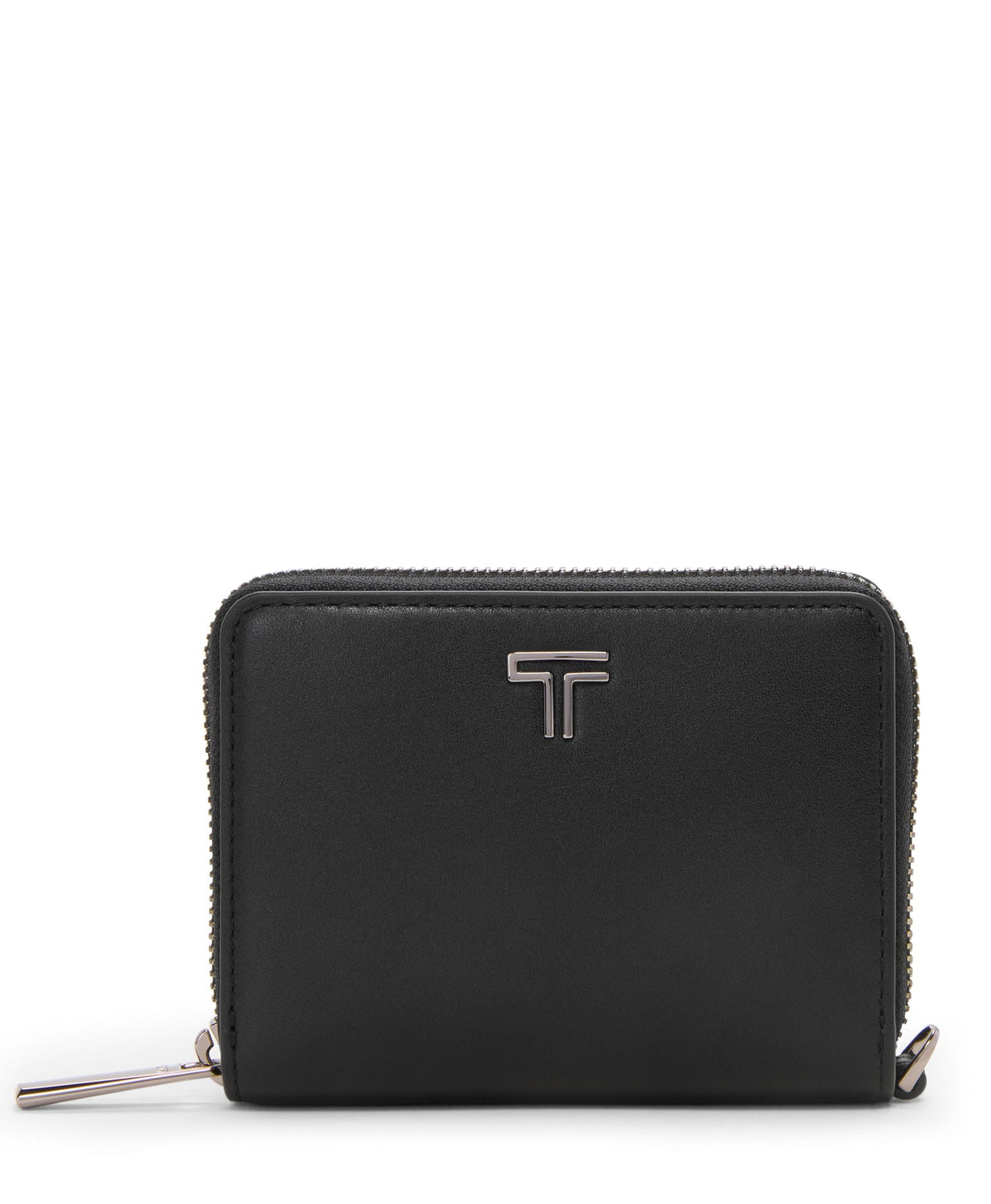 Tumi Wallets Black/Gunmetal Tumi Belden Trifold Zip-Around Wallet