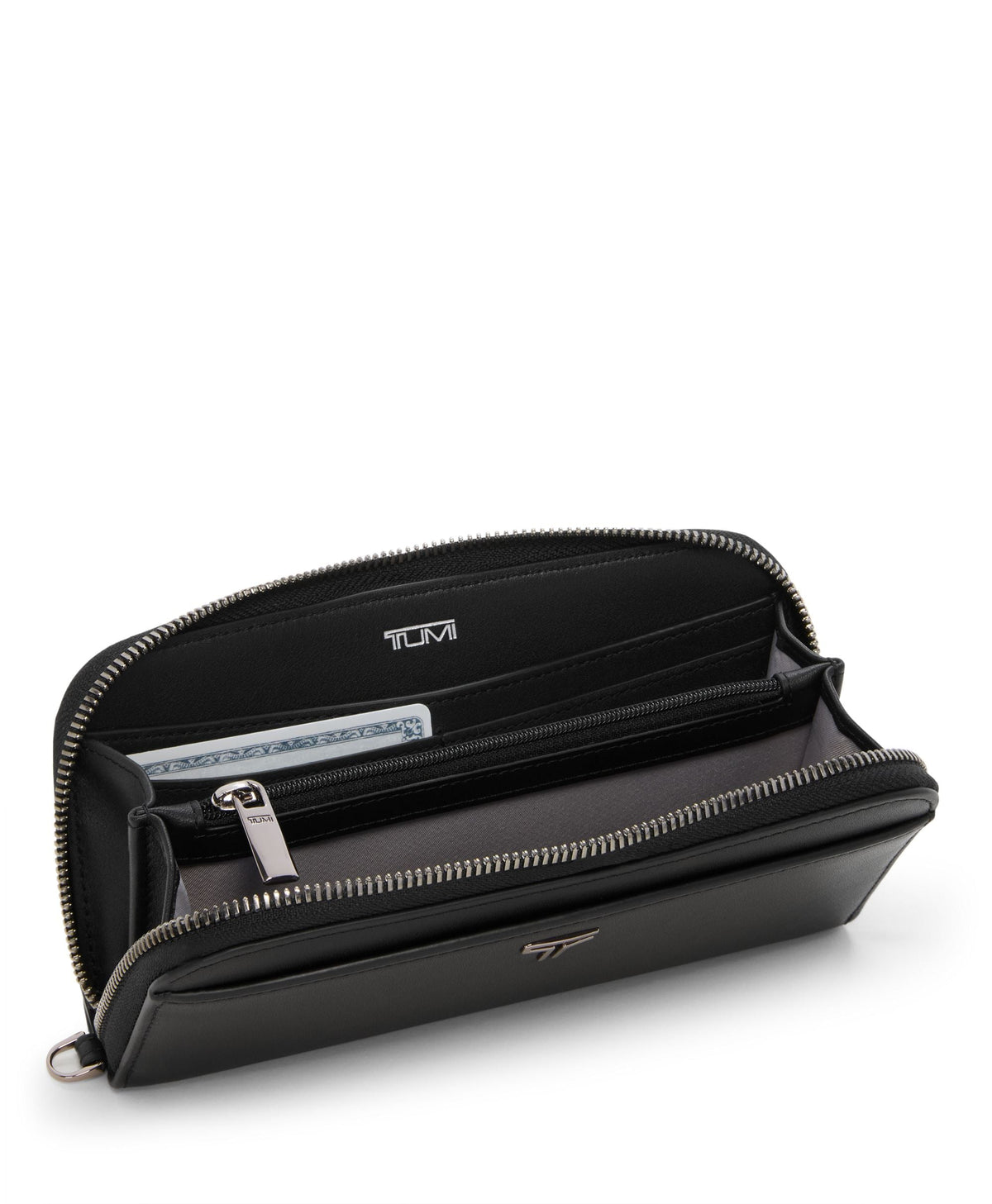 Tumi Wallets Black/Gunmetal Tumi Belden Zip-Around Continental Wallet