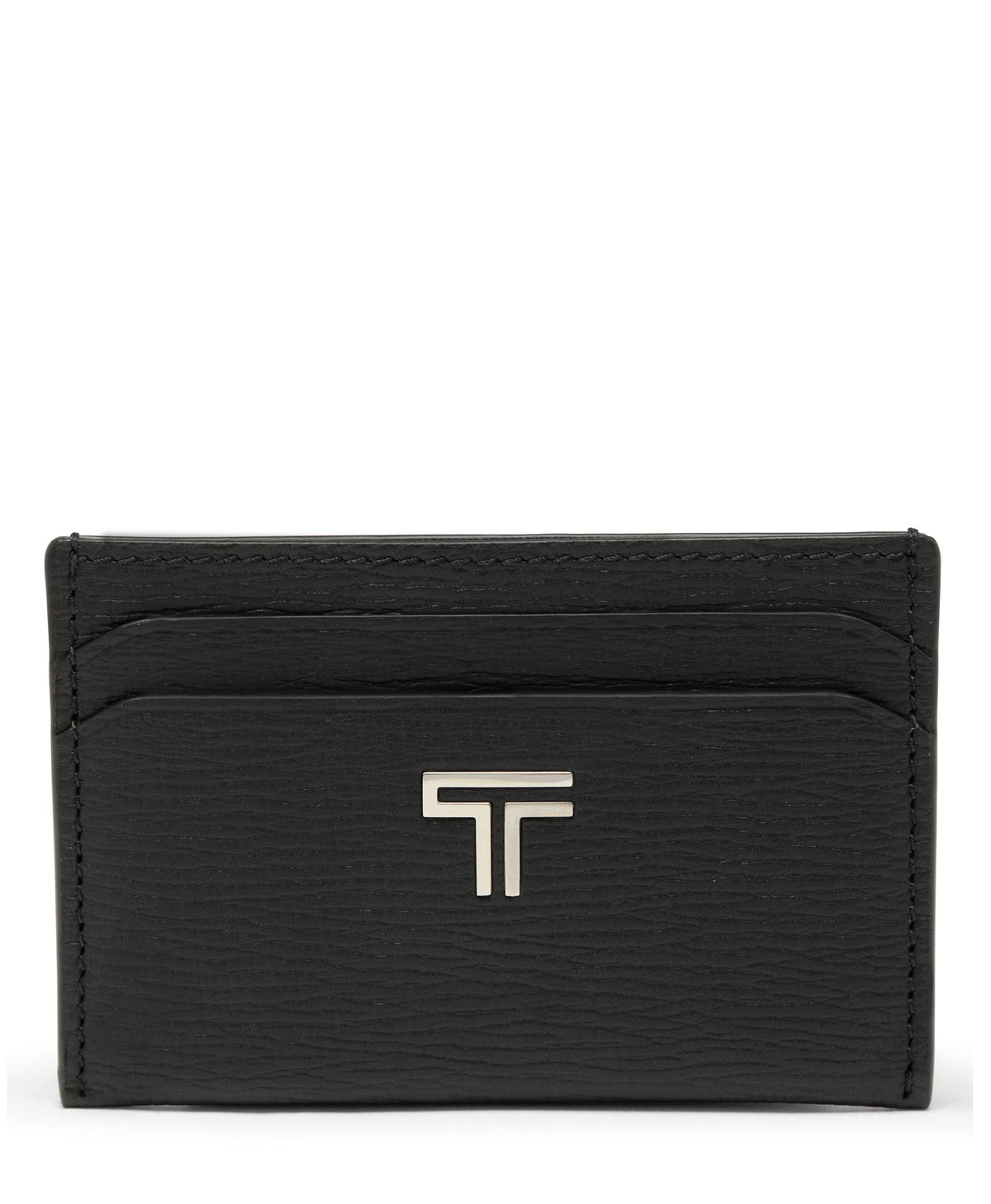 Tumi Wallets Black Pebbled Tumi Turin Slim Card Case