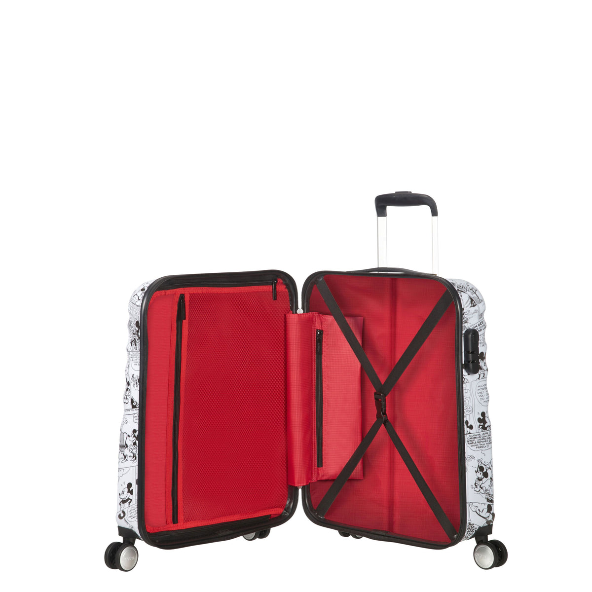 American Tourister Luggage Minnie Comics White American Tourister Disney Wavebreaker Carry-On Spinner Luggage - Minnie Comics White
