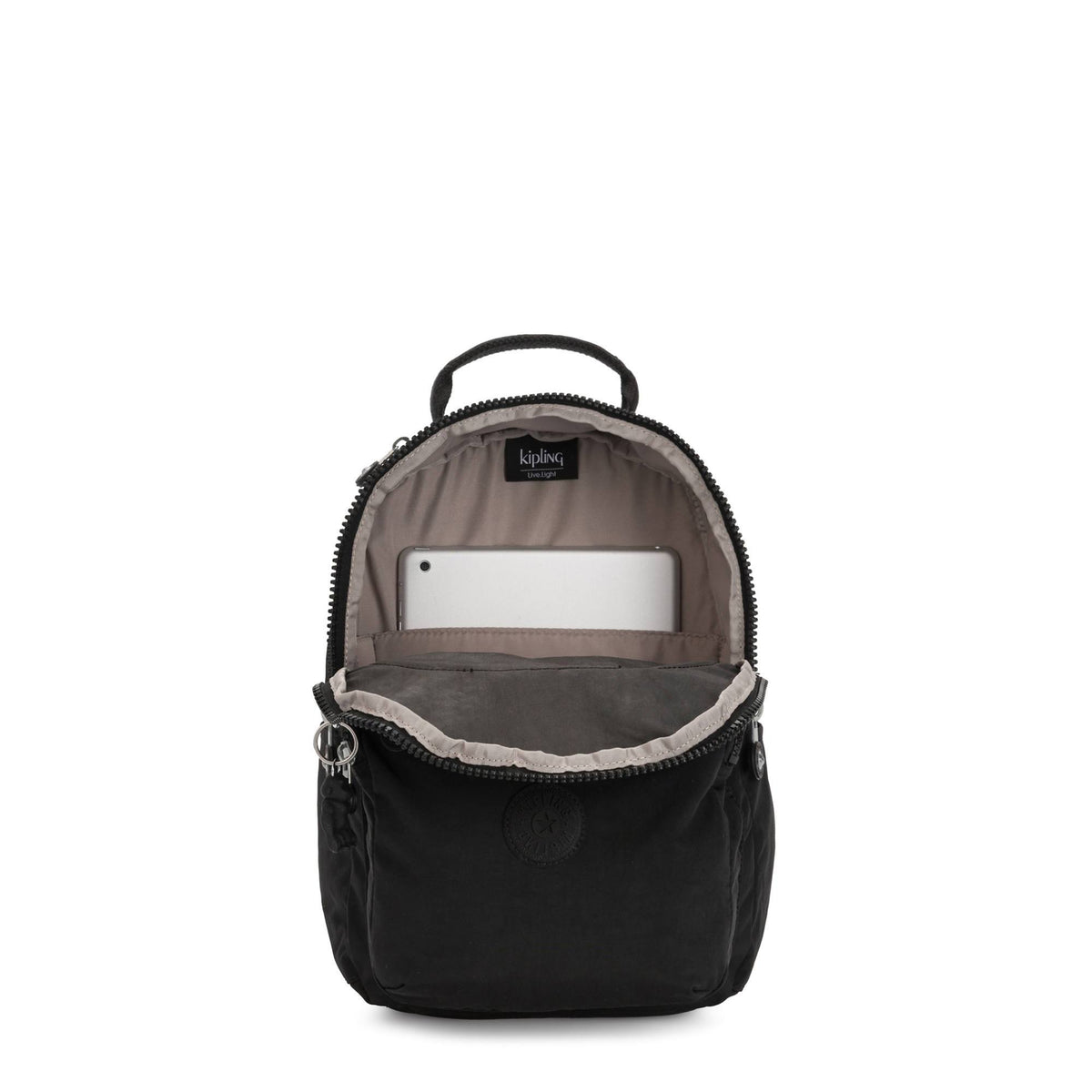 Kipling Backpacks Black Noir Kipling Seoul Small Tablet Backpack - Black Noir