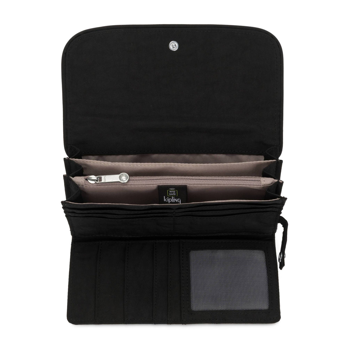 Kipling Wallets Black Noir Kipling Money Land Snap Wallet - Black Noir