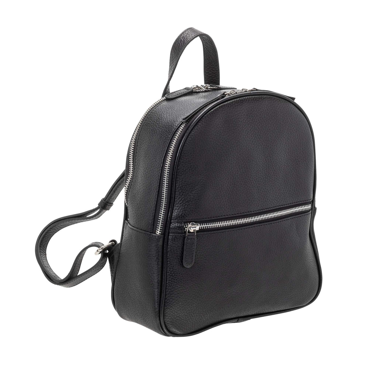 Mancini Handbags Black Mancini Pebbled Audrey Backpack