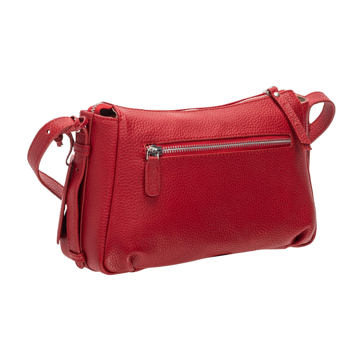 Mancini Handbags Mancini Pebbled Charlize Leather Crossbody Bag