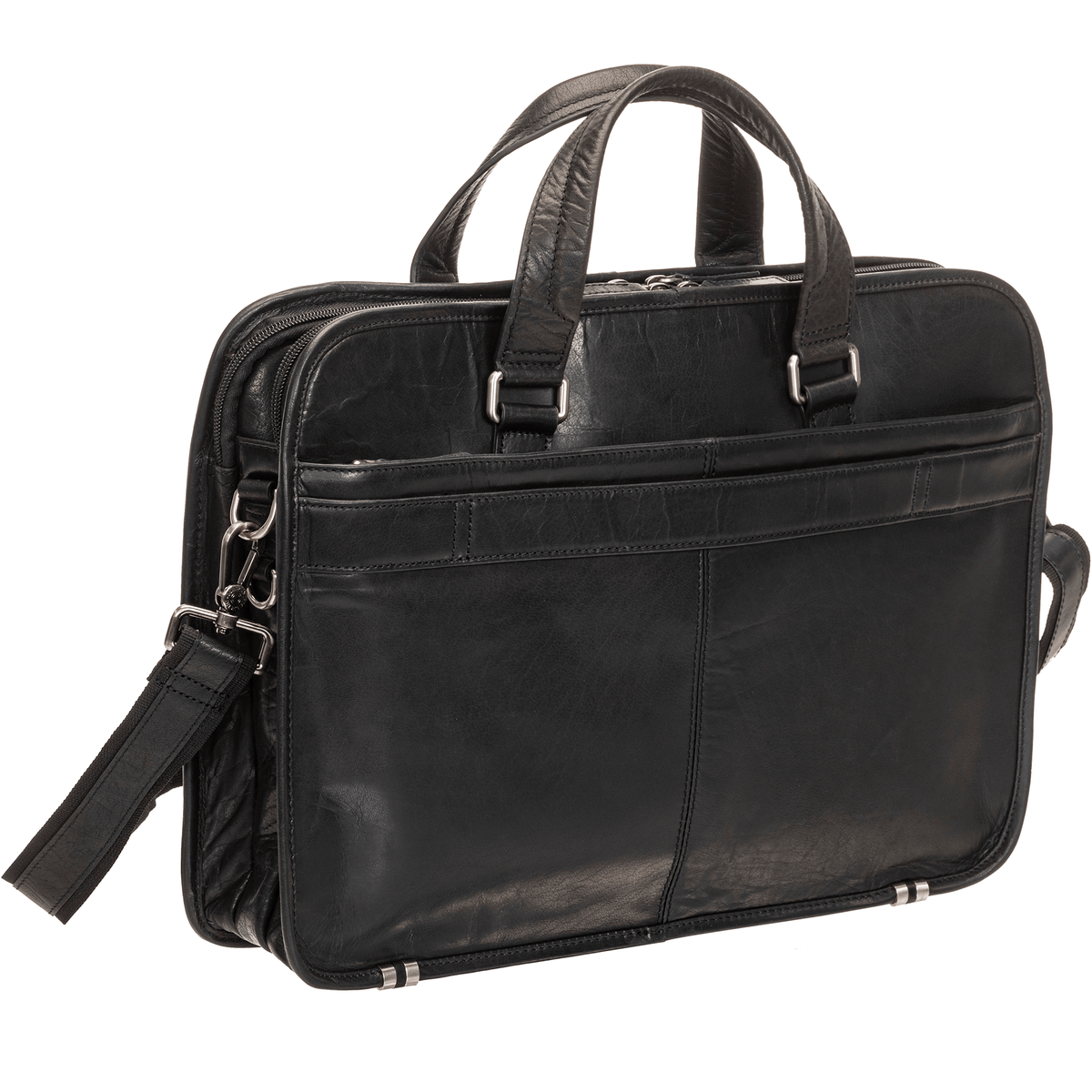 Mancini Laptop Briefcase Mancini BUFFALO Triple Compartment Briefcase for 15.6” Laptop / Tablet