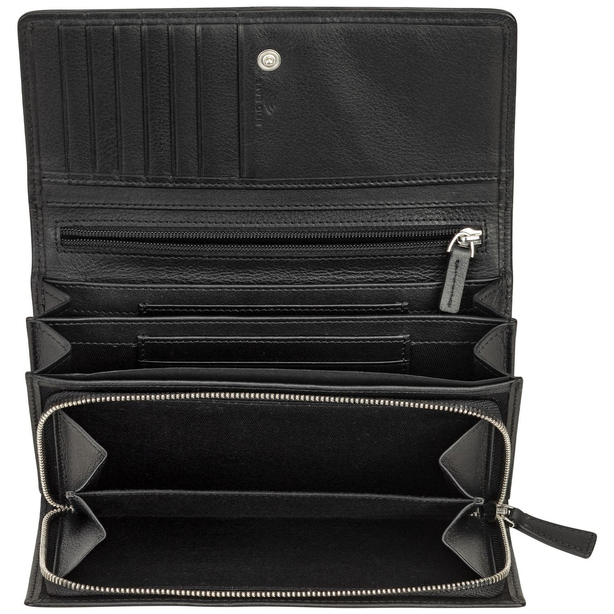 Mancini Wallets Mancini BASKET WEAVE RFID Secure Clutch Wallet