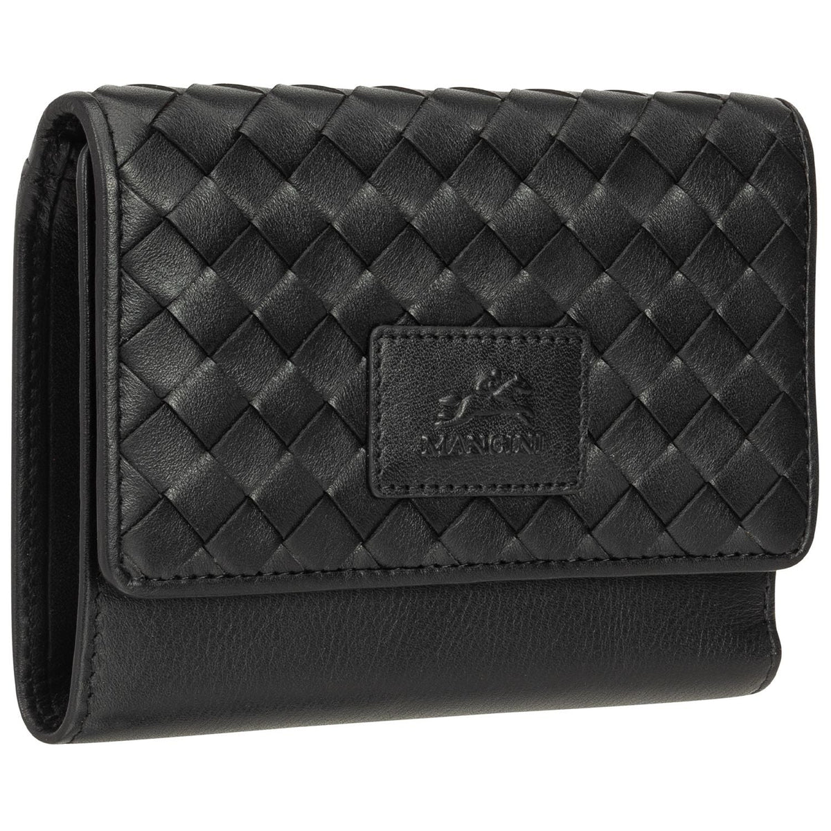 Mancini Wallets Mancini BASKET WEAVE RFID Secure Medium Clutch Wallet