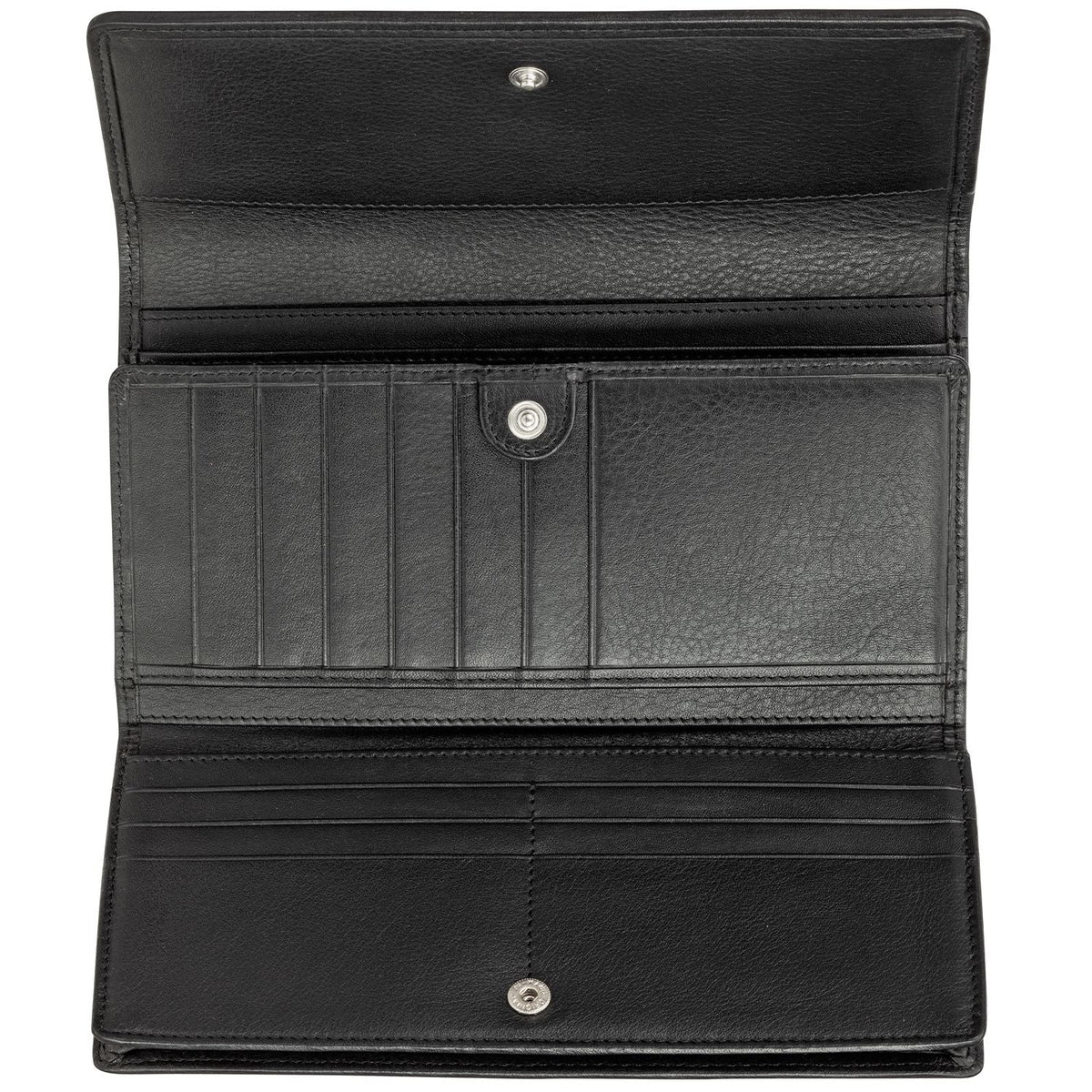 Mancini Wallets Mancini BASKET WEAVE RFID Secure Quadruple Fold Wallet